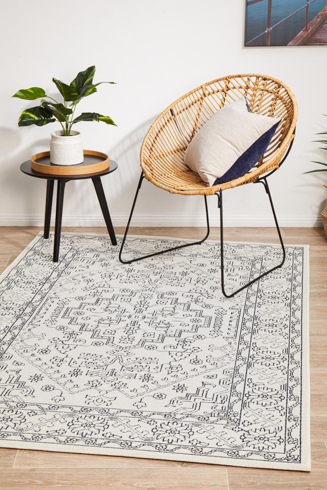 Seaside 5 White Outdoor RugSSD-5555-WHT-160X110Rugtastic