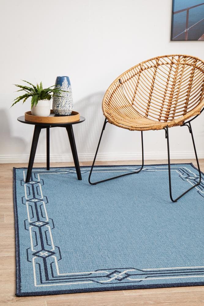 Seaside 6 Blue Outdoor RugSSD-6666-BLU-160X110Rugtastic