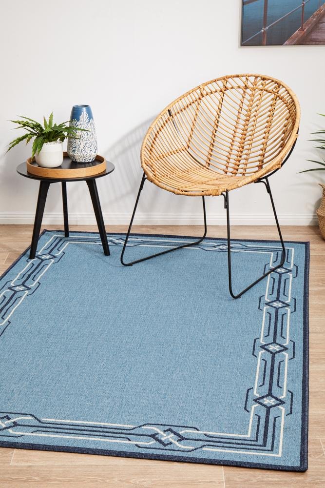 Seaside 6 Blue Outdoor RugSSD-6666-BLU-160X110Rugtastic