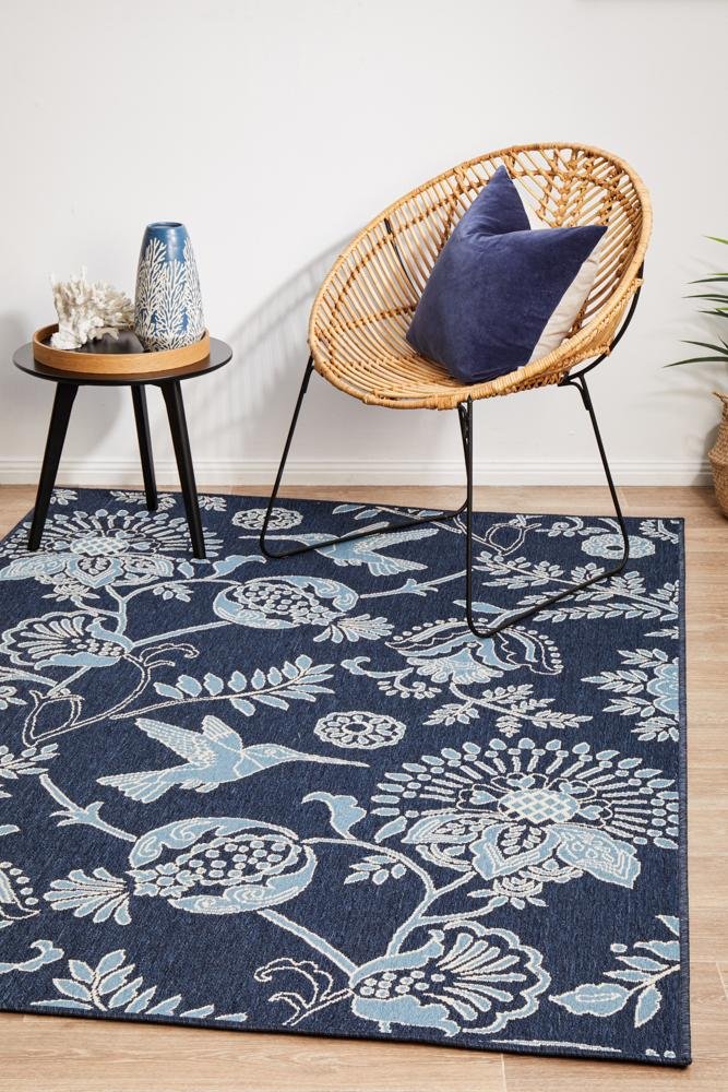 Seaside 7 Outdoor Navy RugSSD-7777-NVY-160X110Rugtastic