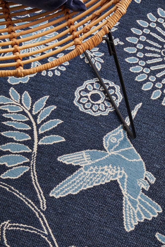 Seaside 7 Outdoor Navy RugSSD-7777-NVY-160X110Rugtastic