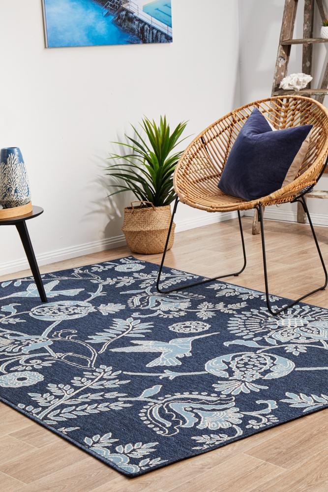 Seaside 7 Outdoor Navy RugSSD-7777-NVY-160X110Rugtastic