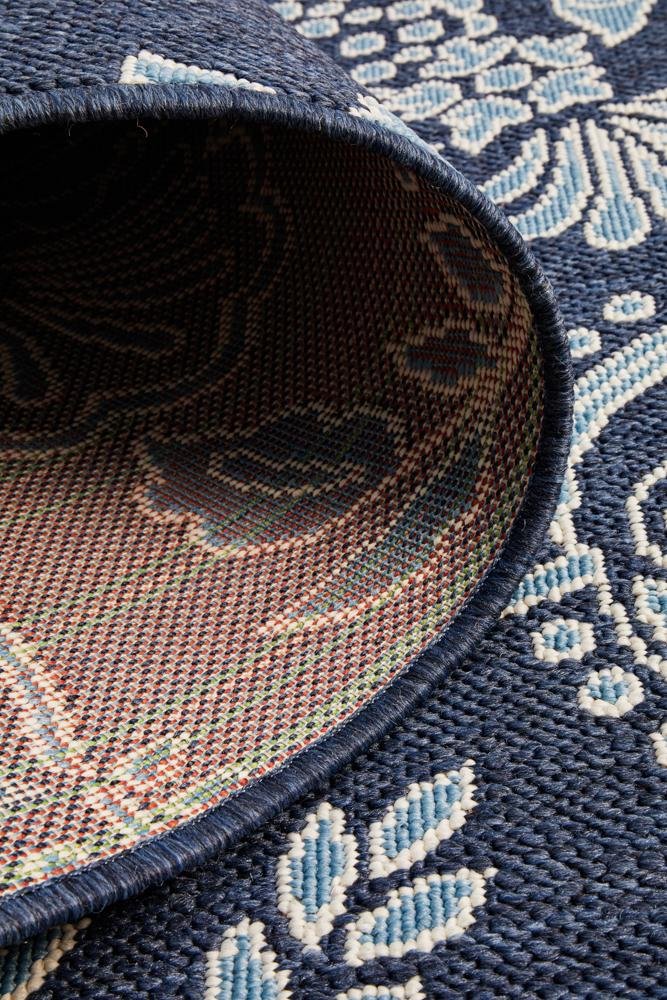 Seaside 7 Outdoor Navy RugSSD-7777-NVY-160X110Rugtastic