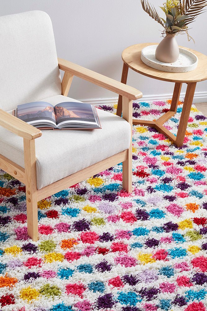 Vegas Dot Multi Rug RainbowVEG-DOT-170X120Rugtastic