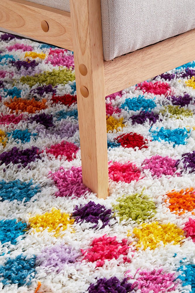 Vegas Dot Multi Rug RainbowVEG-DOT-170X120Rugtastic