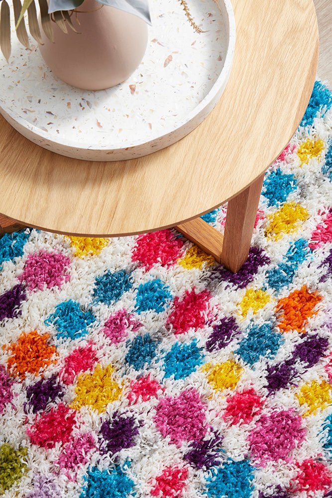 Vegas Dot Multi Rug RainbowVEG-DOT-170X120Rugtastic