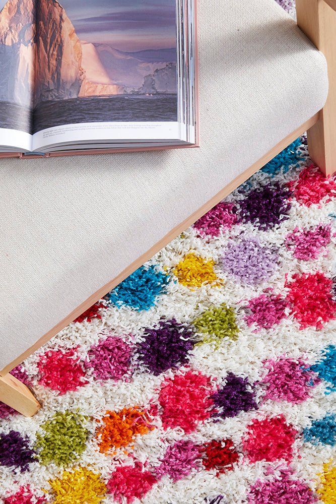 Vegas Dot Multi Rug RainbowVEG-DOT-170X120Rugtastic