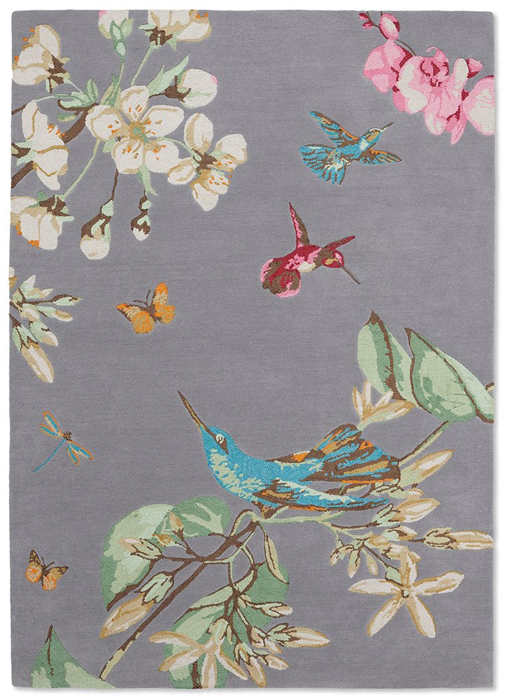 Wedgwood Hummingbird Grey 037804BC-WED-037804-180X120Rugtastic