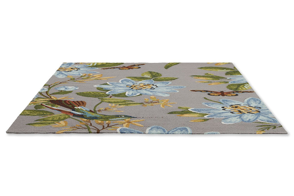 Wedgwood Spring Lotus Grey Indoor Outdoor 438504BC-WED-438504-200X140Rugtastic
