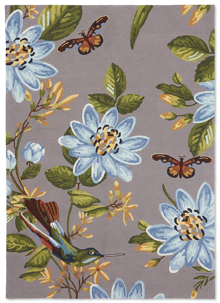 Wedgwood Spring Lotus Grey Indoor Outdoor 438504BC-WED-438504-200X140Rugtastic