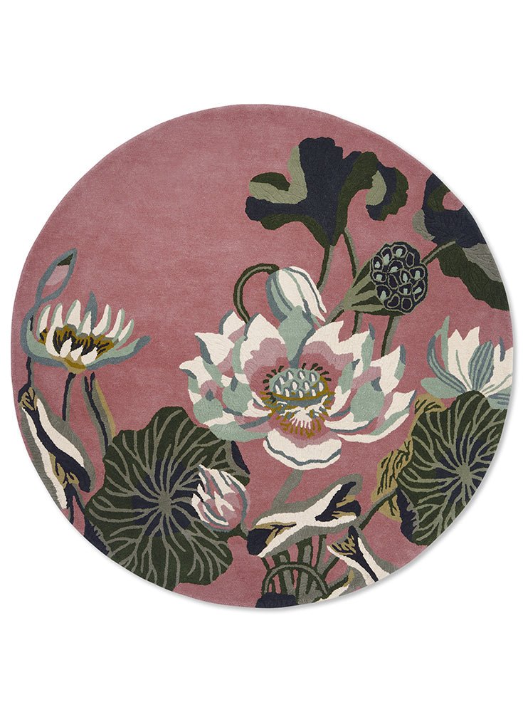 Wedgwood Waterlily Dusty Rose 038602 RoundBC-WED-038602-150X150Rugtastic