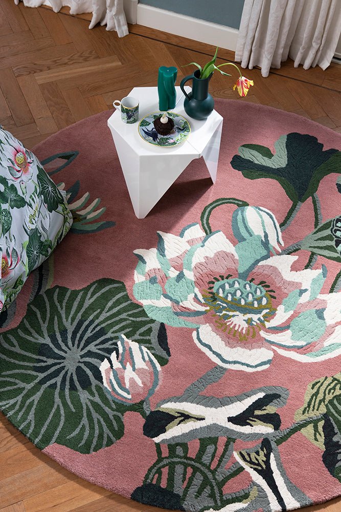 Wedgwood Waterlily Dusty Rose 038602 RoundBC-WED-038602-150X150Rugtastic