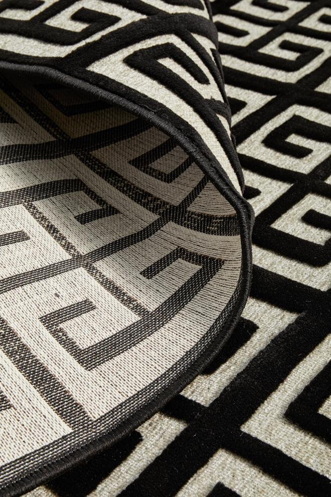 York Brenda Black RugYRK-BREN-GLD-230X160Rugtastic