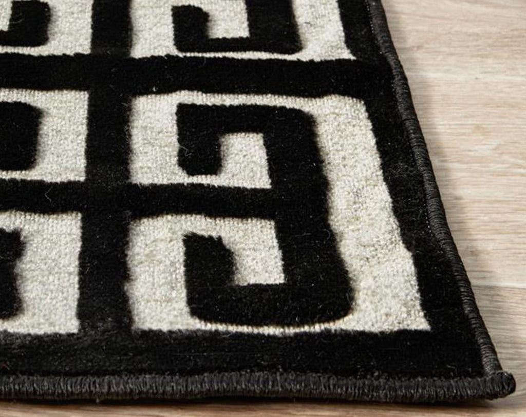 York Brenda Black RugYRK-BREN-GLD-300X80Rugtastic