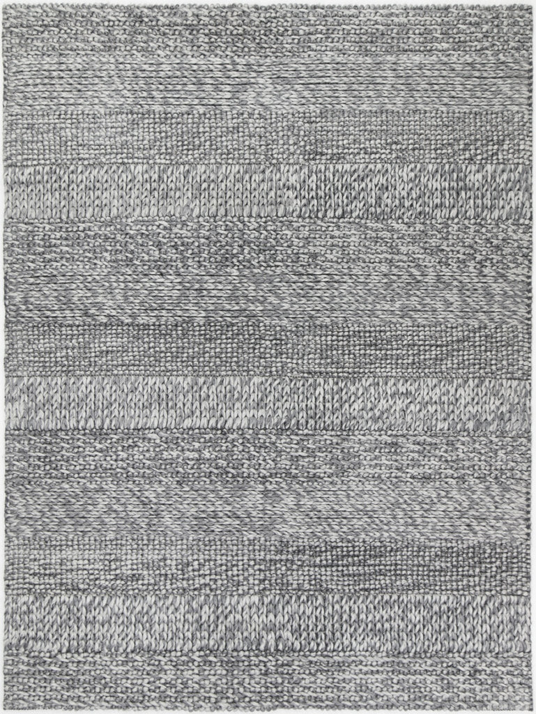 Zion Grace Charcoal Wool Blend RugHARL160GRACCHARRugtastic