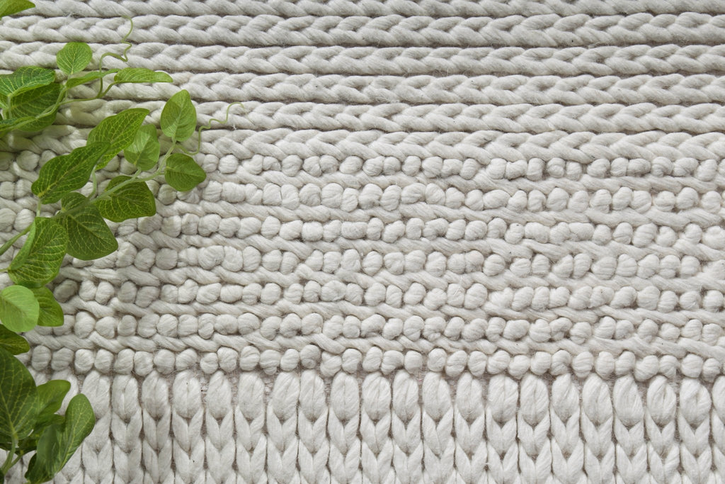 Zion Grace White Wool Blend RugHARL160GRACWHITRugtastic