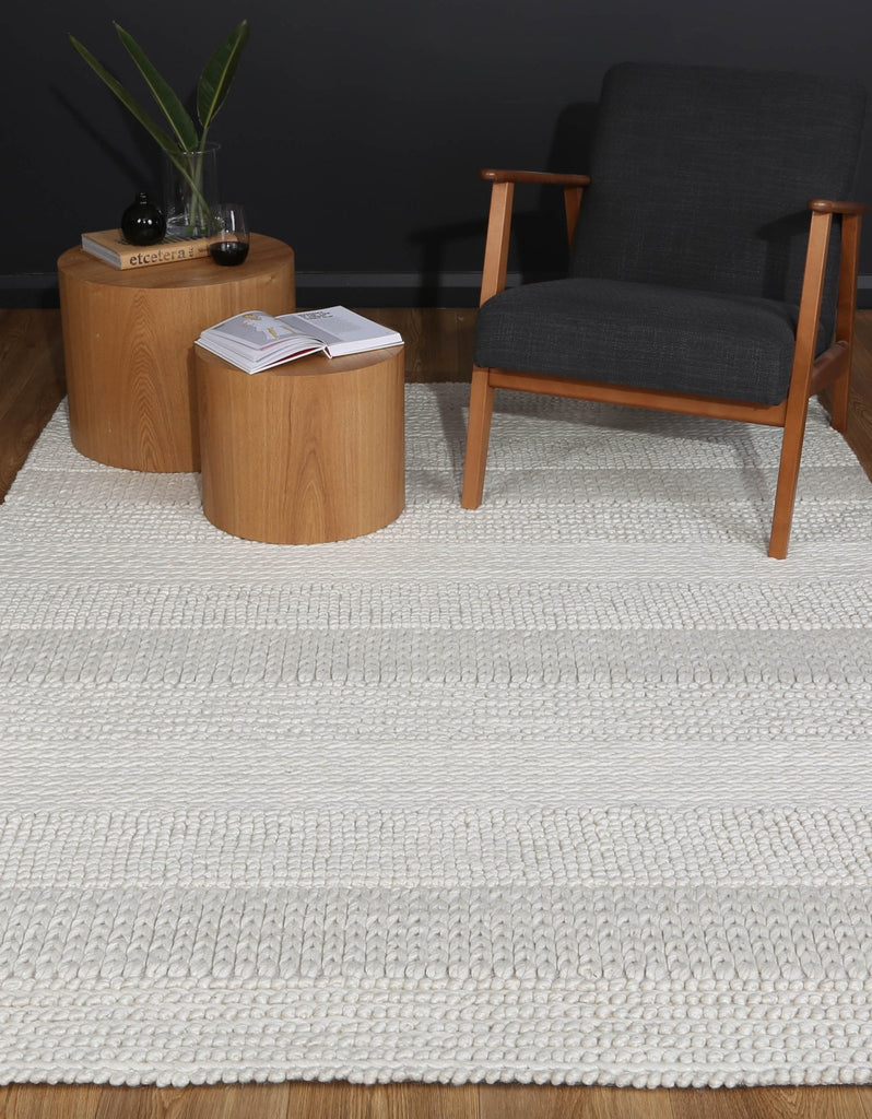 Zion Grace White Wool Blend RugHARL160GRACWHITRugtastic