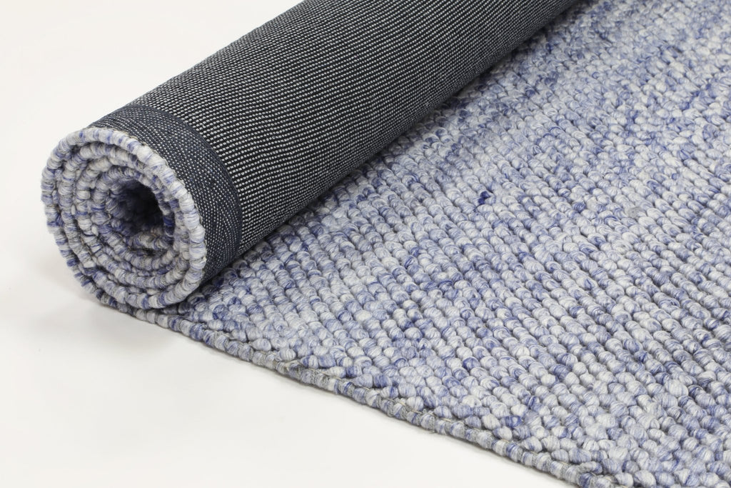 Zion Loopy Blue Wool Blend RugHARL160LOOPBLUERugtastic