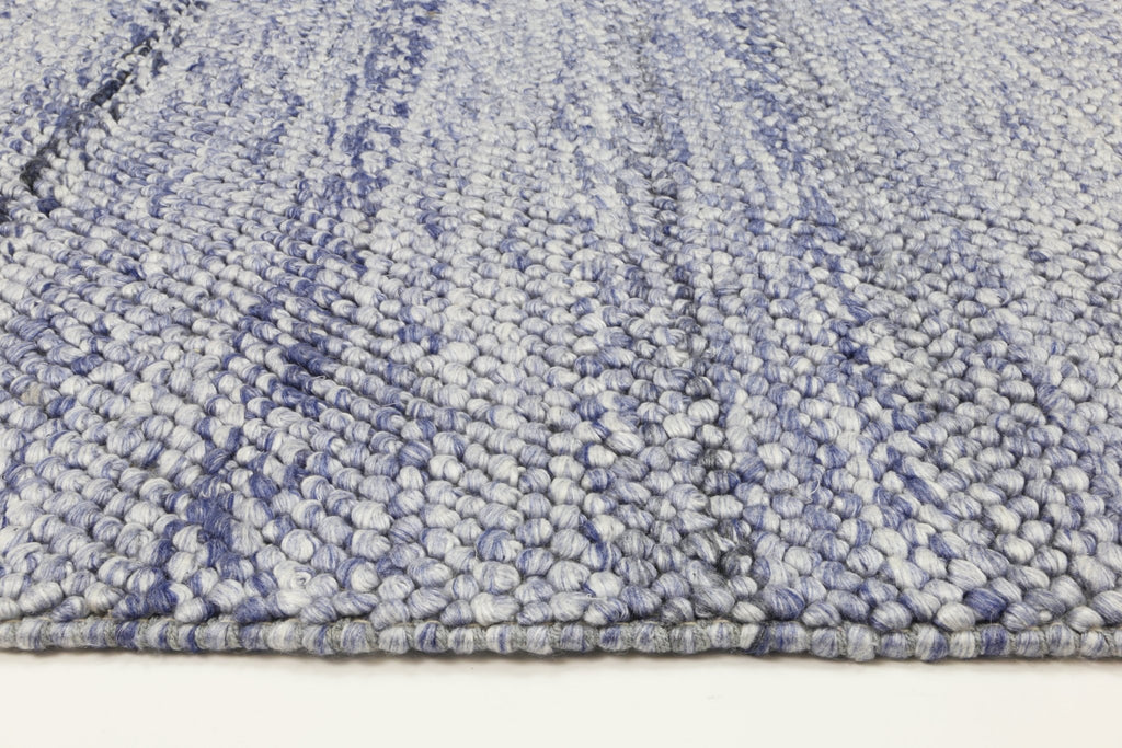 Zion Loopy Blue Wool Blend RugHARL160LOOPBLUERugtastic