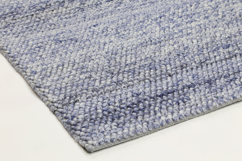 Zion Loopy Blue Wool Blend RugHARL160LOOPBLUERugtastic