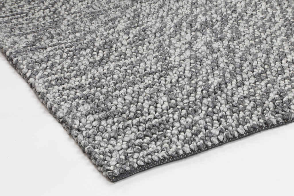 Zion Loopy Charcoal Wool Blend RugHARL160LOOPCHARRugtastic
